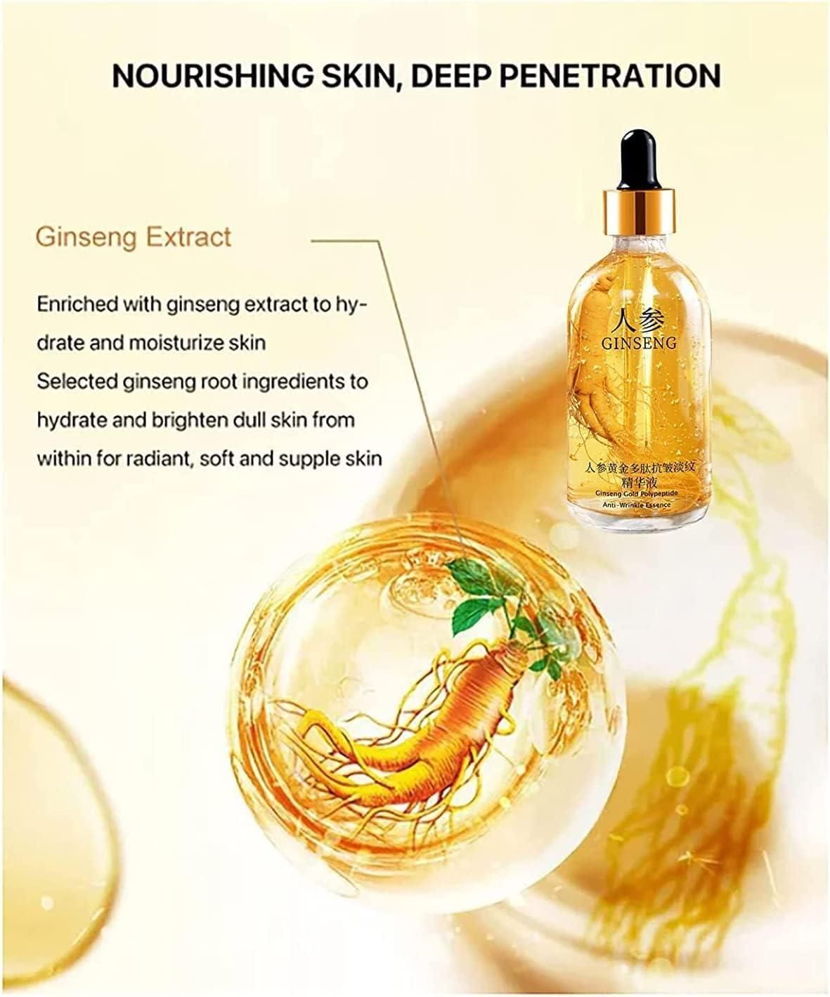 ❤️100% Original AWARD WINNING❤️ Ginseng Gold Polypeptide Anti-Ageing Serum ⭐⭐⭐⭐⭐Trusted by 28,591+ People