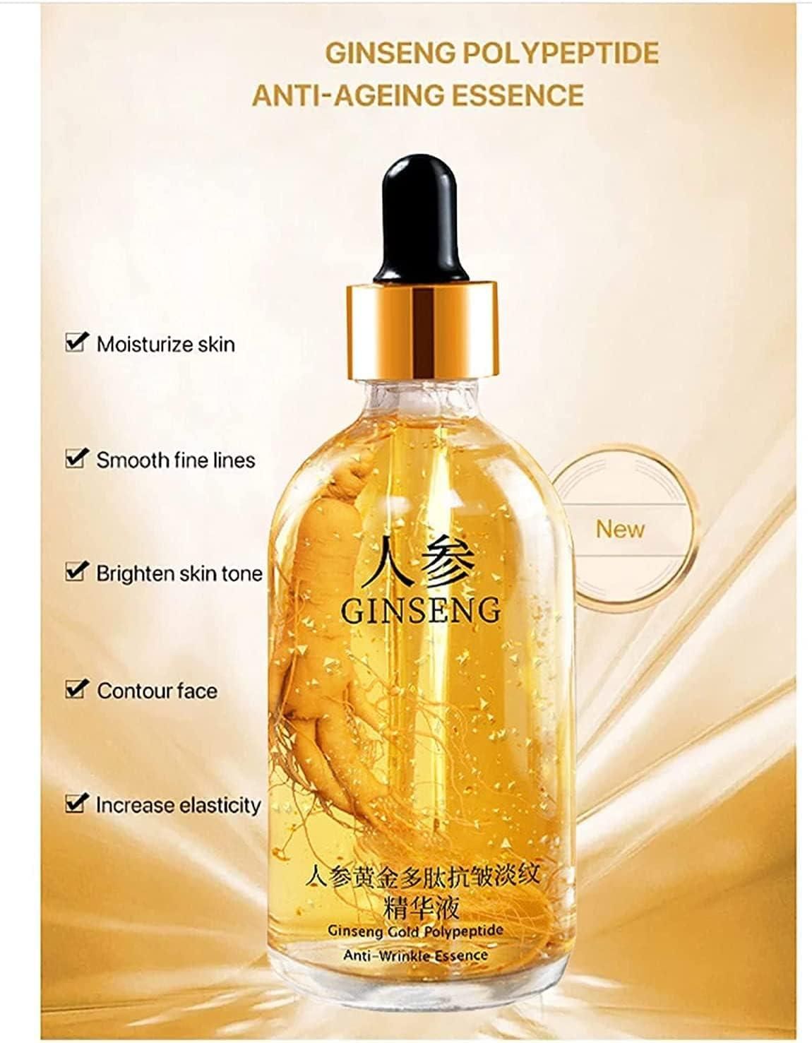 ❤️100% Original AWARD WINNING❤️ Ginseng Gold Polypeptide Anti-Ageing Serum ⭐⭐⭐⭐⭐Trusted by 28,591+ People