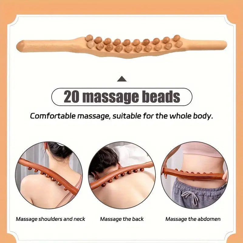 Japanese Wooden Massage stick Recommended by +13679 Happy Customers ⭐⭐⭐⭐⭐ 4.9/5